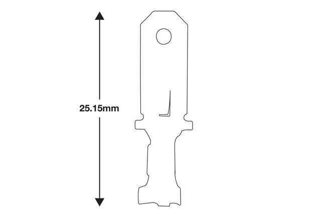 CONECTOR TIPO 250 COM TERMINAIS MACHO NÃO ISOLADOS, PACOTE COM 100 UNIDADES. - Image 4