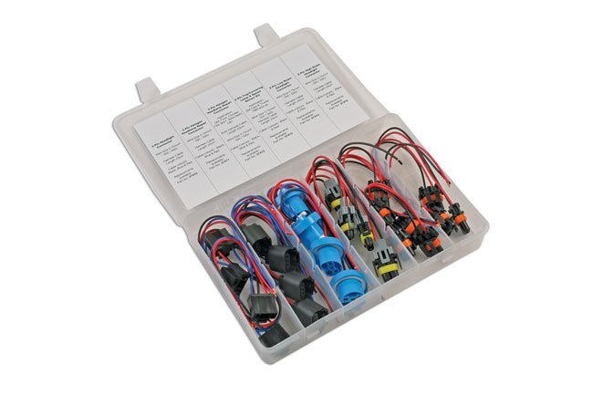 KIT DE CONECTORES ELÉTRICOS PARA FARÓIS FORD E VAUXHALL (24 PEÇAS)