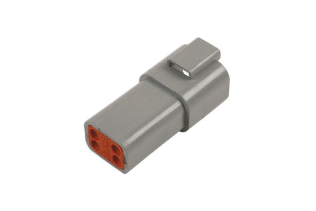 KIT DE CONECTORES DE RECEPTÁCULO ALEMÃO DE 4 PINOS (6 PEÇAS)