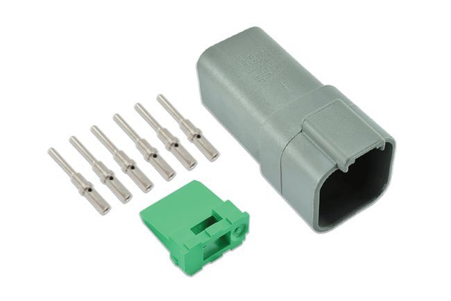 KIT DE CONECTORES DE RECEPTÁCULO ALEMÃO DE 6 PINOS (8 PEÇAS) - Image 4