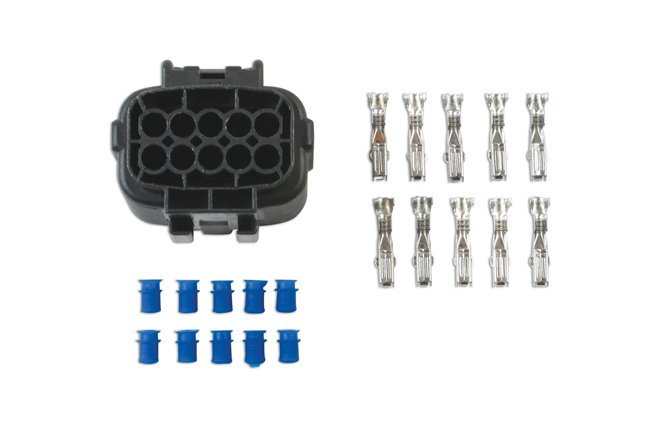 KIT DE CONECTORES FÊMEA DE 10 PINOS AMP ECONOSEAL SÉRIE J, 42 PEÇAS