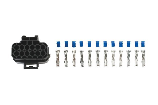 KIT DE CONECTORES FÊMEA AMP ECONOSEAL SÉRIE J DE 12 PINOS (50 PEÇAS)
