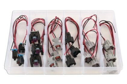KIT DE CONECTORES DE INJETORES DELPHI E DENSO VARIADOS (18 PEÇAS)