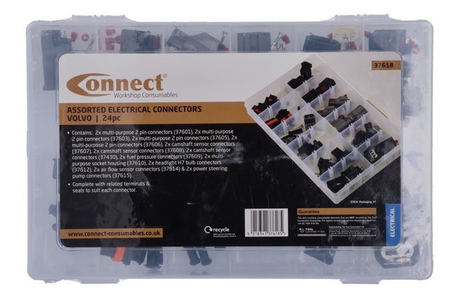 KIT DE CONECTORES ELÉTRICOS VOLVO VARIADOS (24 PEÇAS) - Image 2