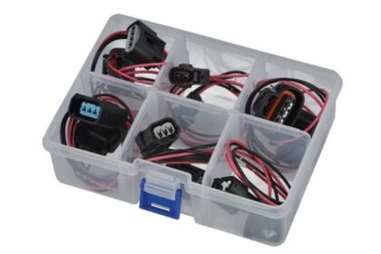 KIT DE CONECTORES DE CHICOTE DE BOBINE DE IGNIÇÃO VARIADOS (12 PEÇAS)