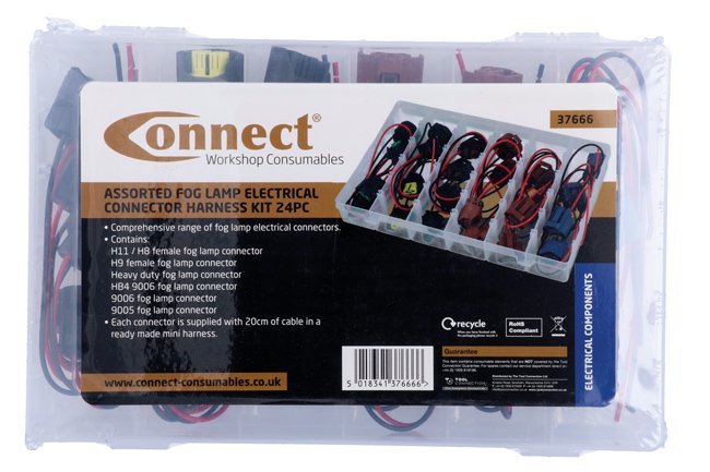 KIT DE CONECTORES DE CHICOTE PARA FARÓIS DE NEBLINA (24 PEÇAS) - Image 2