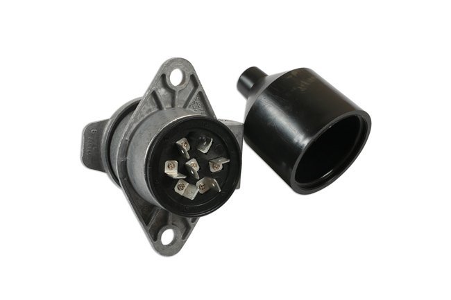 SOQUETE METÁLICO DE 7 PINOS E 24 VOLTS (1 UNIDADE) - Image 2