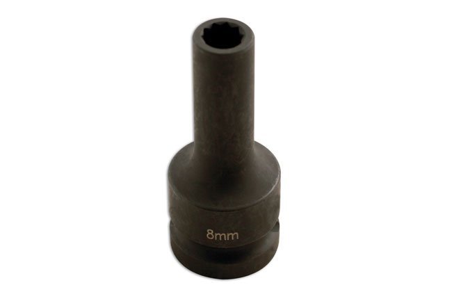 CHAVE DE CAIXA DE IMPACTO DE ARO DIVIDIDO 1/2"D 8MM X 10PT