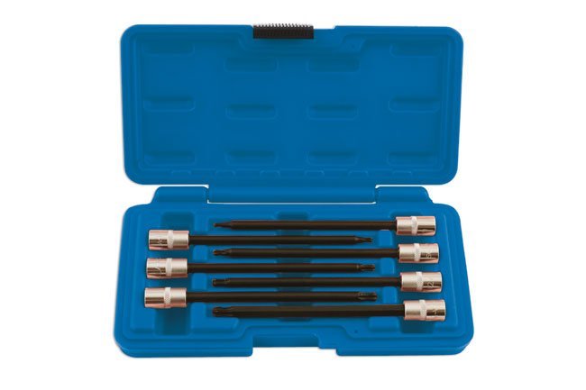 BIT DE CHAVE DE CAIXA EM ESTRELA DE EXTREMIDADE ESFERA LONGA CONJUNTO 1/4"D 7PC