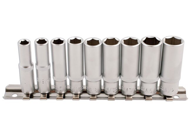 CONJUNTO AF DEEP SOCKET 1/4"D 9PC