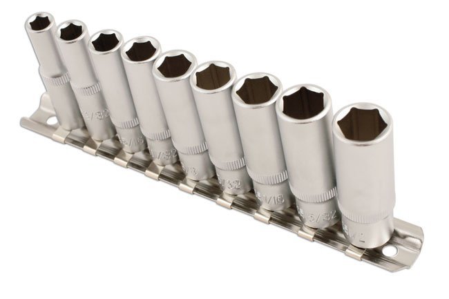 CONJUNTO AF DEEP SOCKET 1/4"D 9PC - Image 2