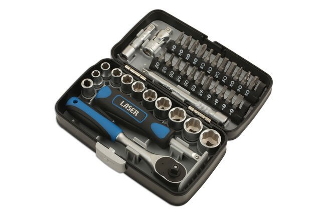 CONJUNTO DE CHAVE DE CAIXA E BIT 1/4"D 38PC - Image 2