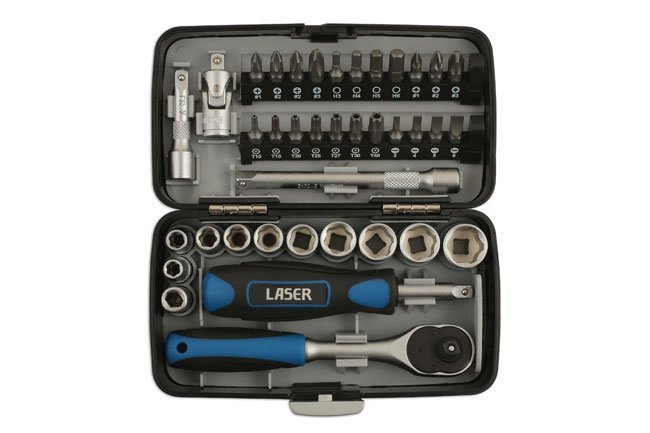 CONJUNTO DE CHAVE DE CAIXA E BIT 1/4"D 38PC - Image 3