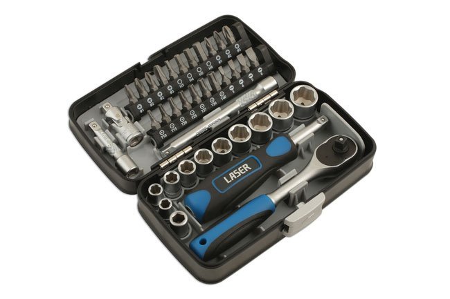 CONJUNTO DE CHAVE DE CAIXA E BIT 1/4"D 38PC - Image 4
