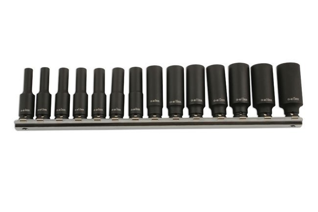 CONJUNTO DE CHAVE DE CAIXA DE IMPACTO LONGA 1/4"D 14PC