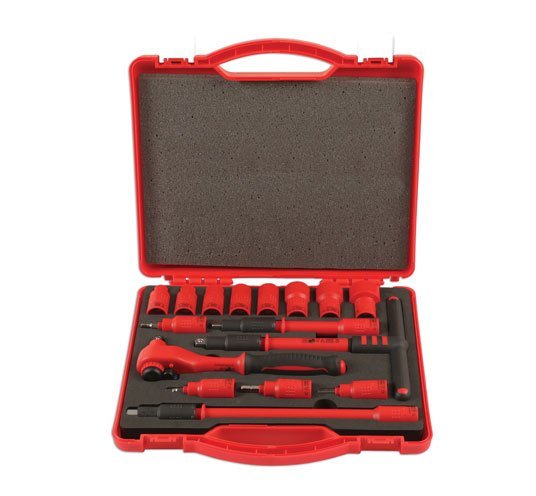 CONJUNTO DE CHAVE DE CAIXA ISOLADA 3/8"D 16PC