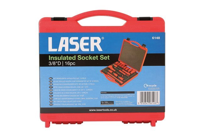 CONJUNTO DE CHAVE DE CAIXA ISOLADA 3/8"D 16PC - Image 5