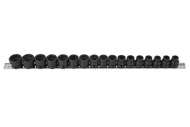 CONJUNTO DE CHAVE DE CAIXA DE IMPACTO DE PERFIL BAIXO 1/2"D 17PC