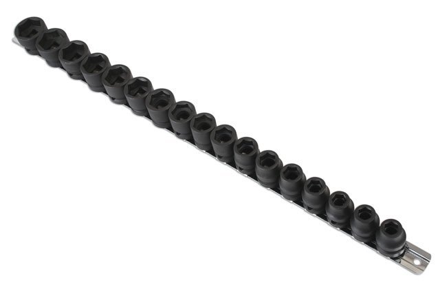 CONJUNTO DE CHAVE DE CAIXA DE IMPACTO DE PERFIL BAIXO 1/2"D 17PC - Image 2