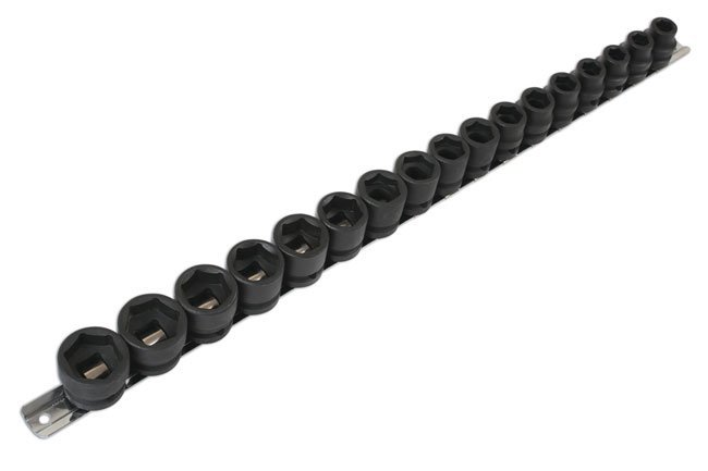 CONJUNTO DE CHAVE DE CAIXA DE IMPACTO DE PERFIL BAIXO 1/2"D 17PC - Image 3