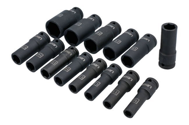 CONJUNTO DE CHAVE DE CAIXA DE IMPACTO LONGA 1/2"D 14PC - Image 4