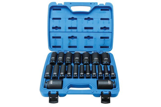 CONJUNTO DE CHAVE DE CAIXA DE IMPACTO LONGA 1/2"D 20PC