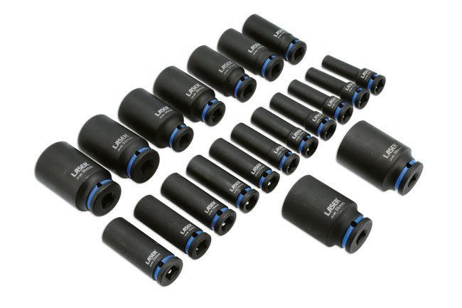 CONJUNTO DE CHAVE DE CAIXA DE IMPACTO LONGA 1/2"D 20PC - Image 5