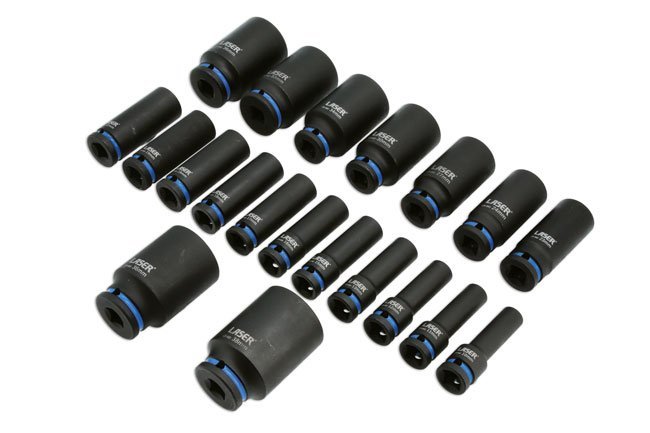 CONJUNTO DE CHAVE DE CAIXA DE IMPACTO LONGA 1/2"D 20PC - Image 6