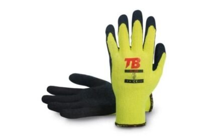 LUVA MECANICA DE POLIESTER E LATEX COSTA ABERTA REF. 302 GRIP T.9