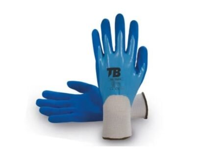 LUVA TOTALMENTE REVESTIDA NITRILO AZUL REF.765AZ2 T.9
