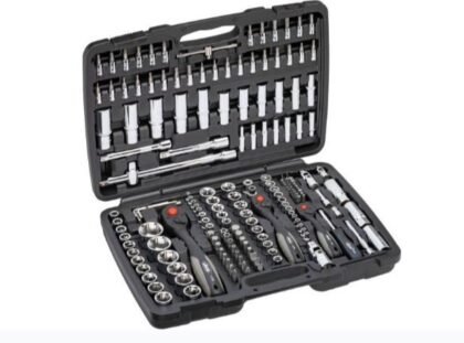 JOGO DE CHAVES DE CAIXA 1/4"- 3/8" - 1/2" 172PCS