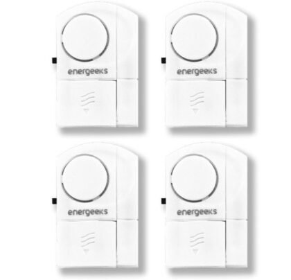 ENERGEEKS - Conjunto de 4 alarmes de abertura para portas e janelas