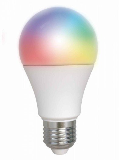 ENERGEEKS - Lâmpada LED Wi-Fi inteligente E27 8W 806LM CCT (2700-6500K) regulável e RGB