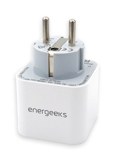 ENERGEEKS - Tomada Wi-Fi inteligente com medidor de consumo