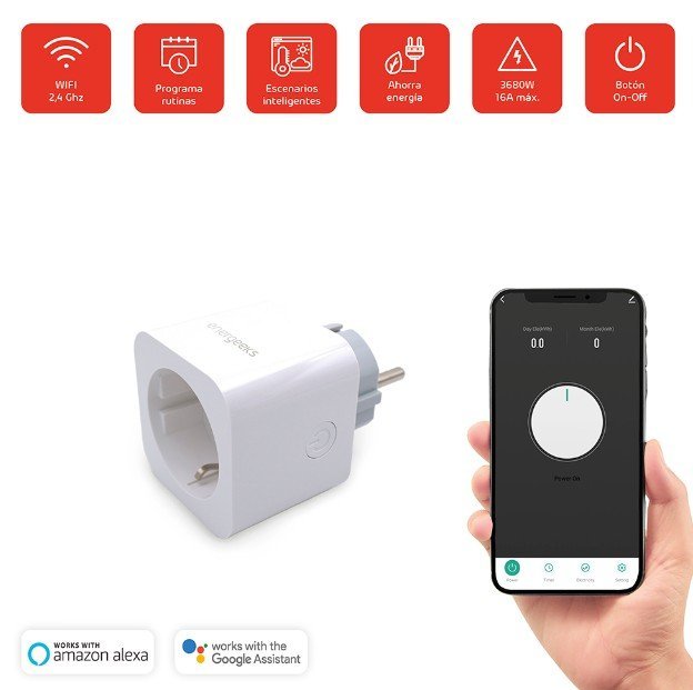 ENERGEEKS - Tomada Wi-Fi inteligente com medidor de consumo - Image 4