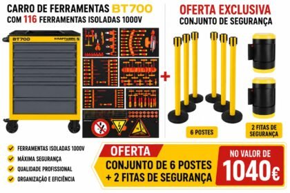 Carro de Ferramentas VDE BT700, 103 peças.