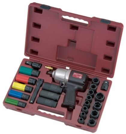 KIT DE CHAVE DE IMPACTO PNEUMÁTICA 24-PCS 1/2" DR.