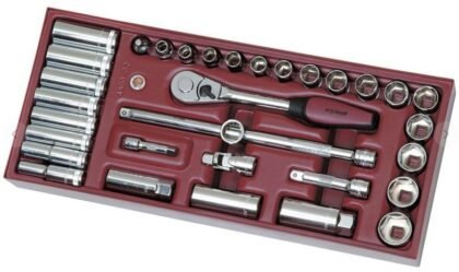 33-pcs 3/8" COMPLETO Chaves Caixa