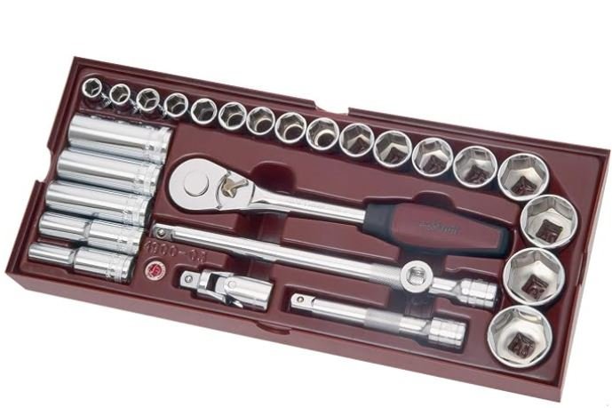 27-pcs 1/2" COMPLETO Chaves Caixa