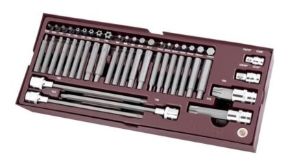 49-pcs COMPLETO Bits e Chaves Caixa 1/2"