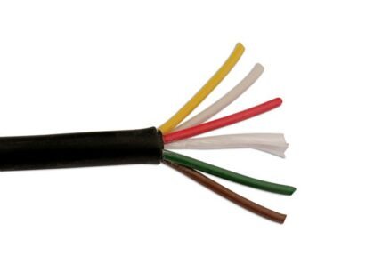 CABO AUTOMOTIVO PRETO DE 5 CONDUTORES, 8,75 A, 30 M