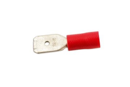 LÂMINA MACHO VERMELHA 6,3 MM, PACOTE COM 100 UNIDADES