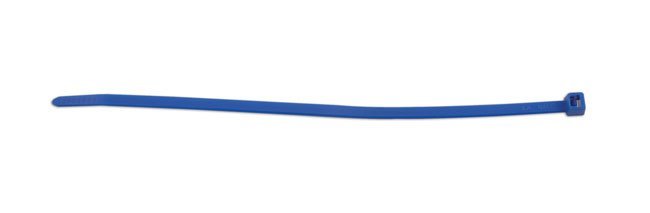 ABRAÇADEIRA DE NYLON HELLERMANN AZUL, 200 MM X 4,6 MM, PACOTE COM 100 UNIDADES