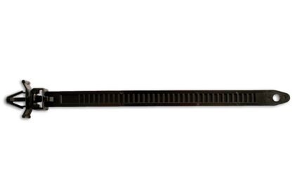 ABRAÇADEIRA DE NYLON PRETA PARA FIXAÇÃO EM PAINÉIS, 200 MM X 4,8 MM, PACOTE COM 100 UNIDADES