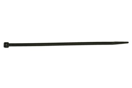 ABRAÇADEIRA DE NYLON PRETA 200 MM X 4,8 MM, PACOTE COM 100 UNIDADES