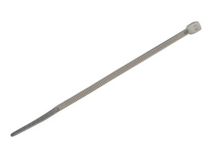 ABRAÇADEIRA DE NYLON NATURAL 100 MM X 2,5 MM, PACOTE COM 100 UNIDADES