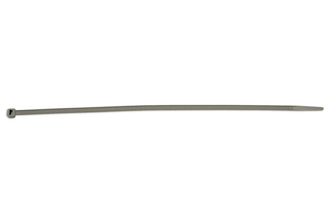 ABRAÇADEIRA DE NYLON PRATEADA 300 MM X 4,8 MM, PACOTE COM 100 UNIDADES