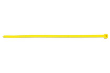 ABRAÇADEIRA DE NYLON AMARELA 200 MM X 4,8 MM, PACOTE COM 100 UNIDADES