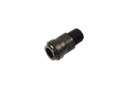 CONECTOR MACHO DE ENCAIXE RÁPIDO PARA TUBO DE 15 MM DE DIÂMETRO EXTERNO COM ROSCA BSPT DE 1/2", PACOTE COM 5 PEÇAS