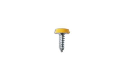PARAFUSO PARA PLACA DE MATRÍCULA 10 X 3/4" POLYTOP AMARELO, PACOTE COM 100 UNIDADES
